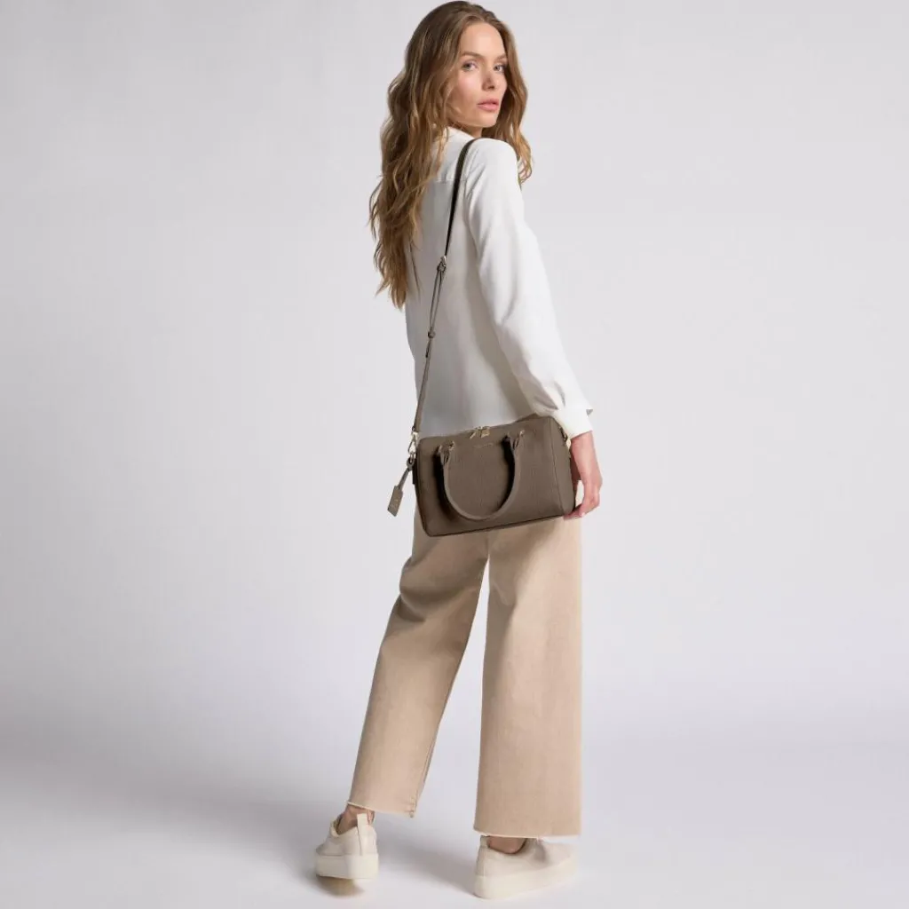 Lazarotti Henkeltaschen<Bologna Leather Handtasche Leder 26 cm taupe