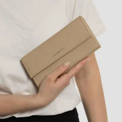 Discount Lazarotti Bologna Leather Geldbörse Leder 19 cm sand