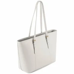 Lazarotti Shopper|Schultertaschen<Bologna Leather Shopper Tasche Leder 35 cm cream