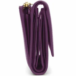 Lazarotti Damengeldbörsen Querformat<Bologna Leather Geldbörse Leder 14 cm purple