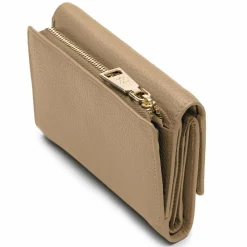 Lazarotti Damengeldbörsen Querformat<Bologna Leather Geldbörse Leder 14 cm sand