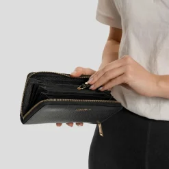 Hot Lazarotti Bologna Leather Geldbörse Leder 19 cm black