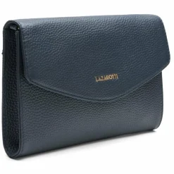 Online Lazarotti Bologna Leather Clutch Tasche Leder 23 cm navy