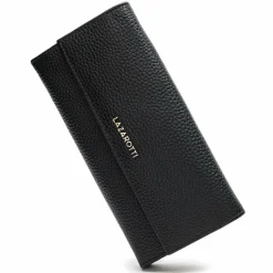 Lazarotti Damengeldbörsen Querformat<Bologna Leather Geldbörse Leder 19 cm black