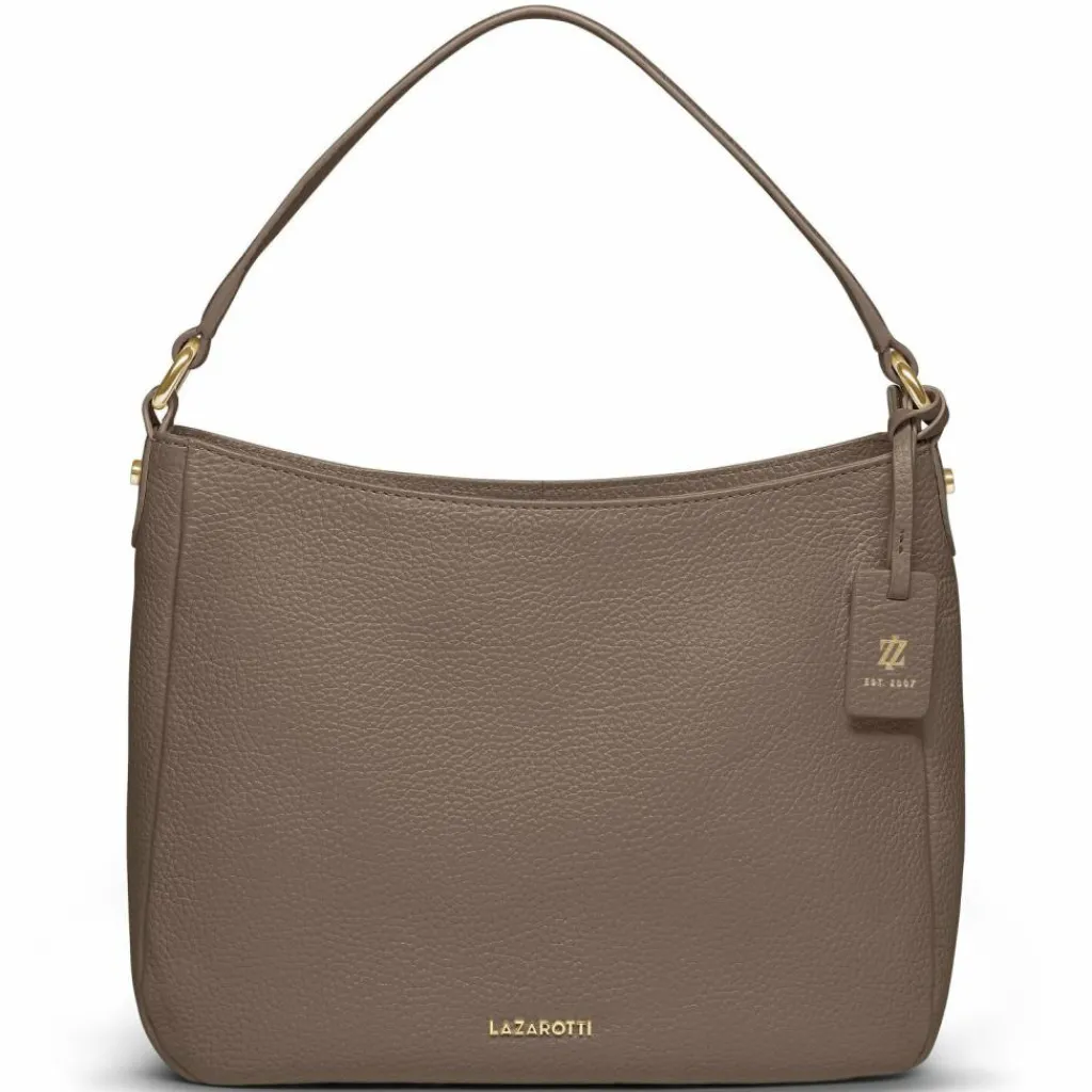 Lazarotti Schultertaschen<Bologna Leather Schultertasche Leder 27 cm taupe
