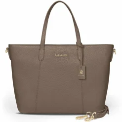 Online Lazarotti Bologna Leather Shopper Tasche Leder 31 cm taupe