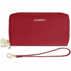 Lazarotti Damengeldbörsen Querformat<Bologna Leather Geldbörse RFID Schutz Leder 20 cm red 1