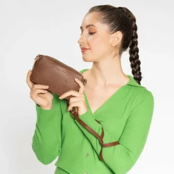 Discount Lazarotti Bologna Leather Umhängetasche Leder 18 cm brown