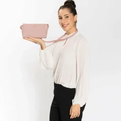 Lazarotti Umhängetaschen<Bologna Leather Umhängetasche Leder 20 cm rose