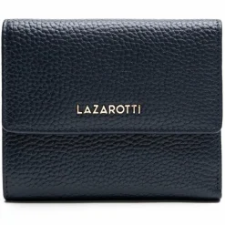 Lazarotti Damengeldbörsen Querformat<Bologna Leather Geldbörse Leder 12 cm navy