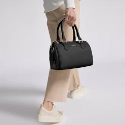 Outlet Lazarotti Bologna Leather Handtasche Leder 26 cm black