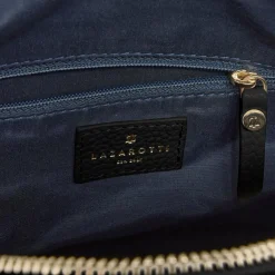 Outlet Lazarotti Bologna Leather Handtasche Leder 26 cm black