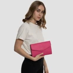 Lazarotti Bologna Leather Clutch Tasche Leder 23 cm