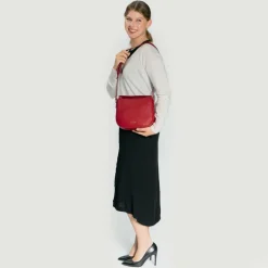 Lazarotti Umhängetaschen<Bologna Leather Umhängetasche Leder 25 cm red