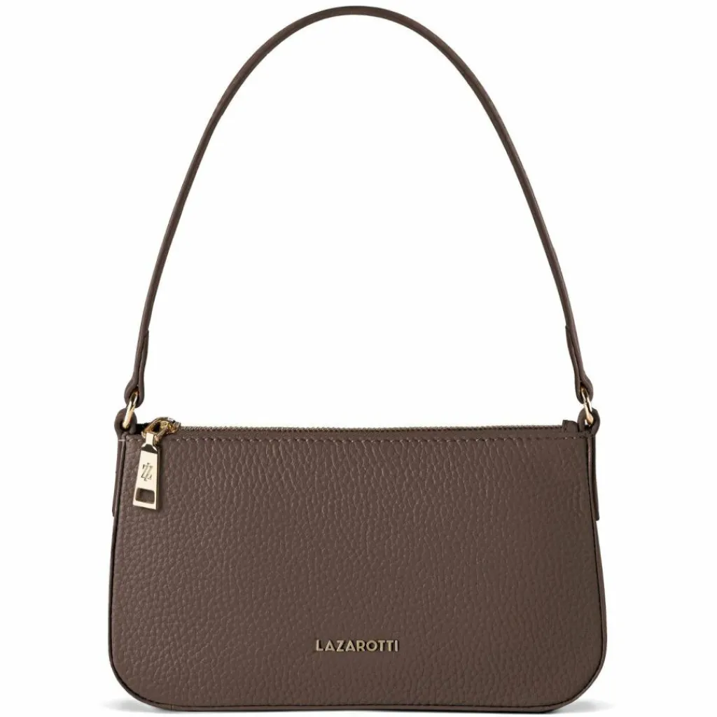 Sale Lazarotti Bologna Leather Schultertasche Leder 22 cm taupe