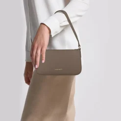 Sale Lazarotti Bologna Leather Schultertasche Leder 22 cm taupe