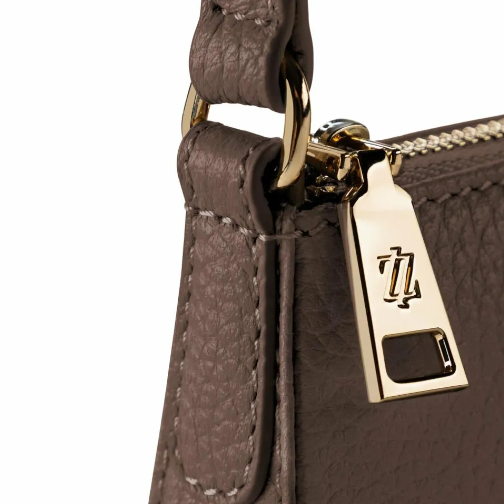 Sale Lazarotti Bologna Leather Schultertasche Leder 22 cm taupe