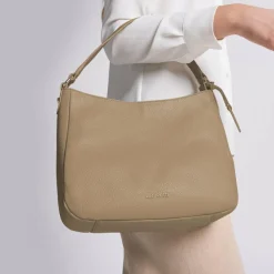 Lazarotti Schultertaschen<Bologna Leather Schultertasche Leder 27 cm sand