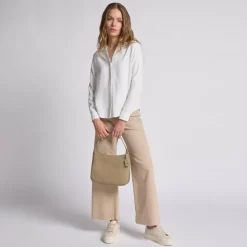 Lazarotti Schultertaschen<Bologna Leather Schultertasche Leder 27 cm sand