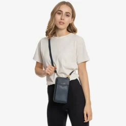 Lazarotti Handytaschen<Bologna Leather Handytasche Leder 11 cm navy-2