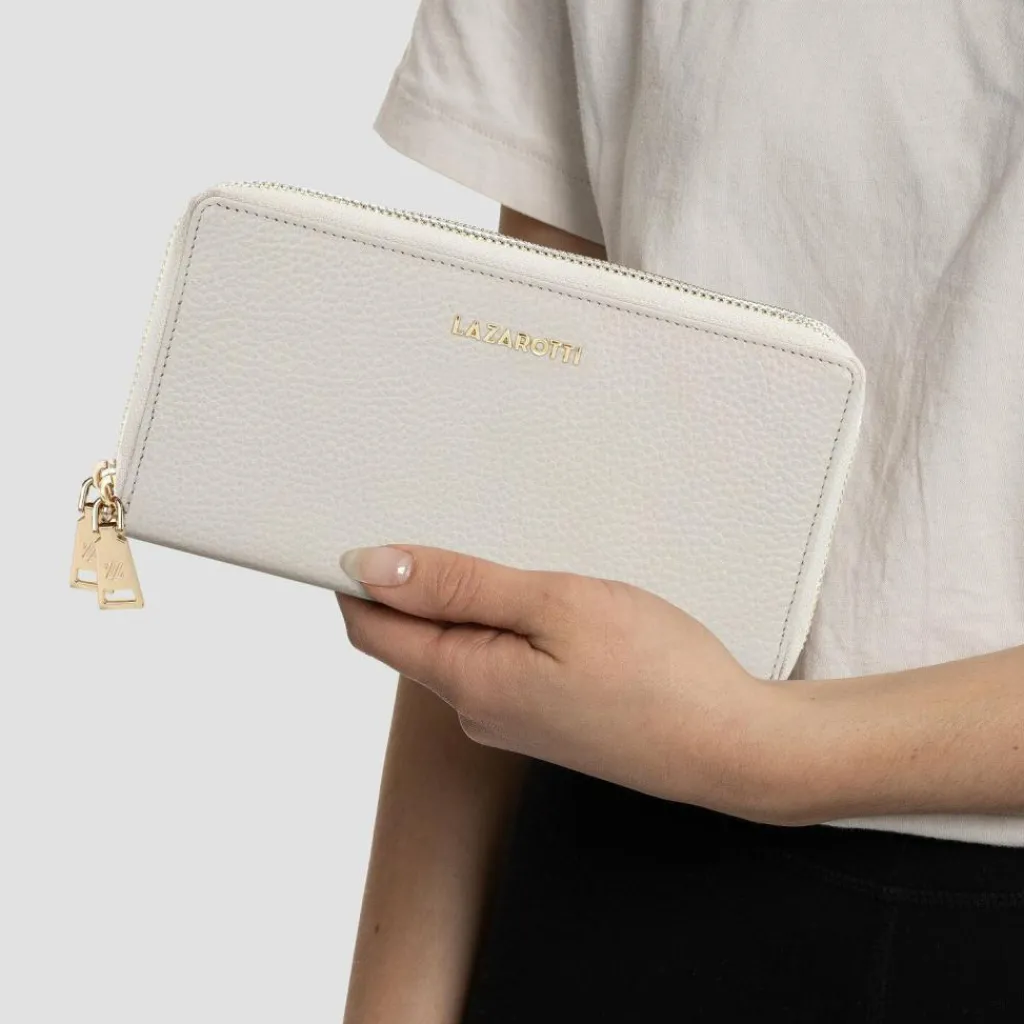 Damen Lazarotti Bologna Leather Geldbörse RFID Schutz Leder 20 cm