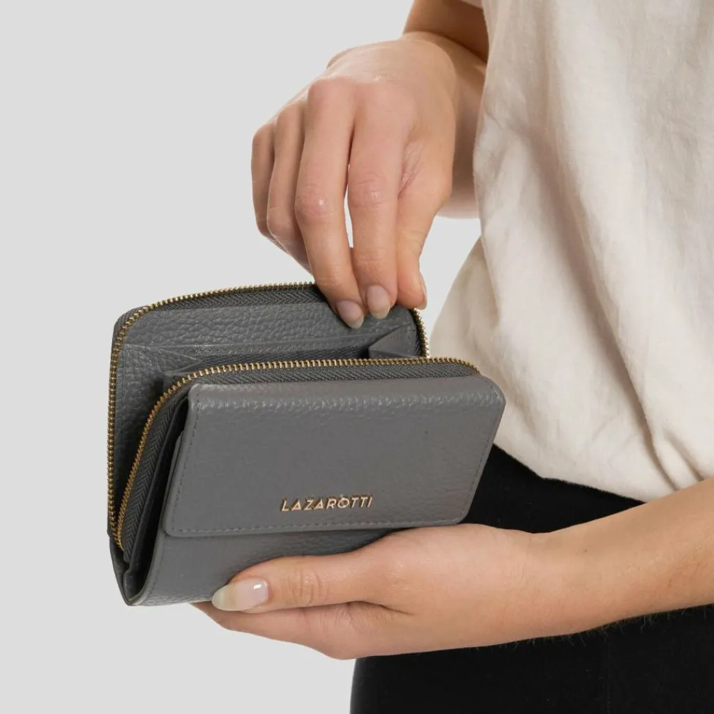 Damen Lazarotti Bologna Leather Geldbörse Leder 12 cm