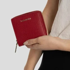 Lazarotti Damengeldbörsen Querformat<Bologna Leather Geldbörse Leder 10 cm red