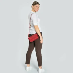 Lazarotti Umhängetaschen<Bologna Leather Umhängetasche Leder 20 cm red