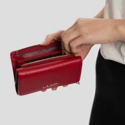 Damen Lazarotti Bologna Leather Geldbörse Leder 14 cm