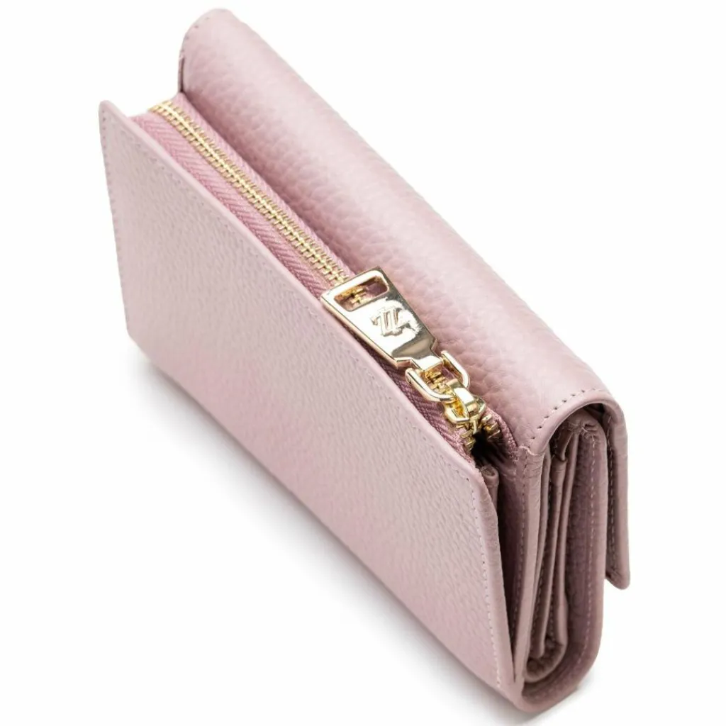 Lazarotti Damengeldbörsen Querformat<Bologna Leather Geldbörse Leder 14 cm rose