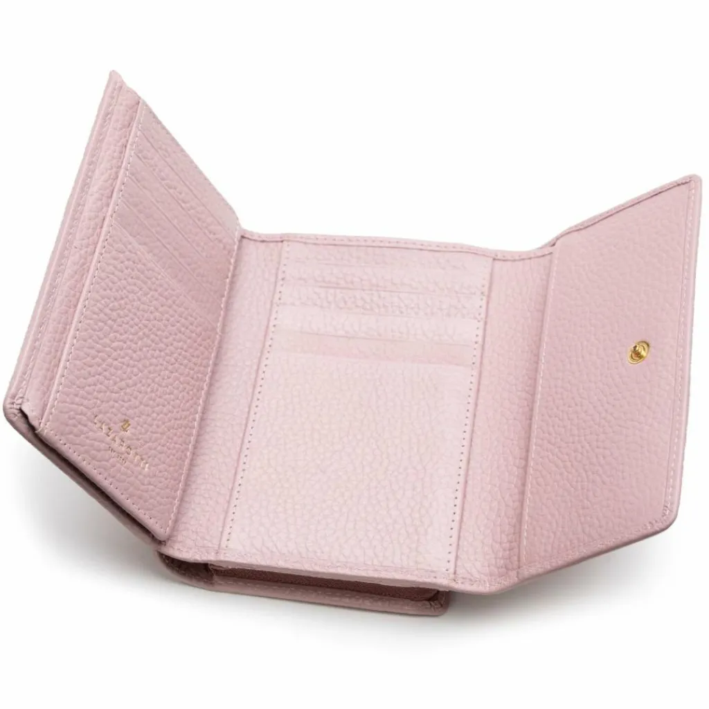 Lazarotti Damengeldbörsen Querformat<Bologna Leather Geldbörse Leder 14 cm rose