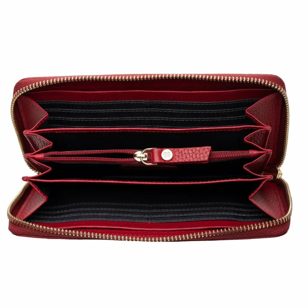 Lazarotti Damengeldbörsen Querformat<Bologna Leather Geldbörse Leder 19 cm red