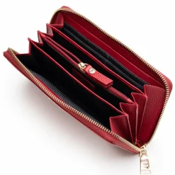 Lazarotti Damengeldbörsen Querformat<Bologna Leather Geldbörse Leder 19 cm red