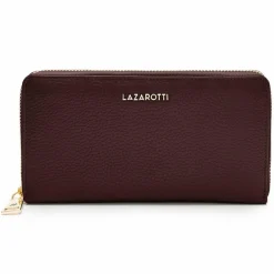 Sale Lazarotti Bologna Leather Geldbörse Leder 19 cm burgundy