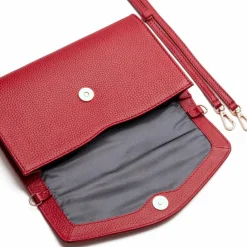 Lazarotti Umhängetaschen|Abendtaschen & Clutches<Bologna Leather Clutch Tasche Leder 23 cm red