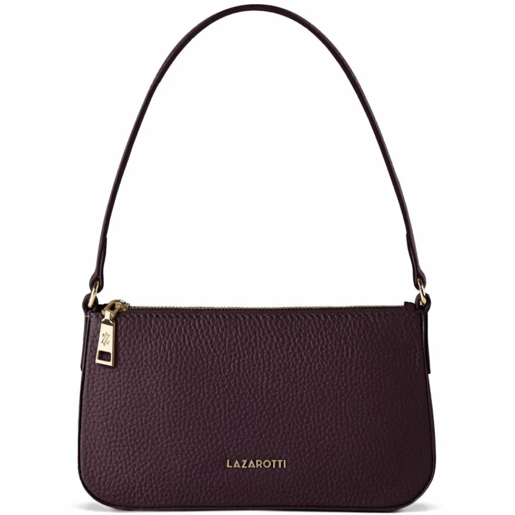Discount Lazarotti Bologna Leather Schultertasche Leder 22 cm burgundy