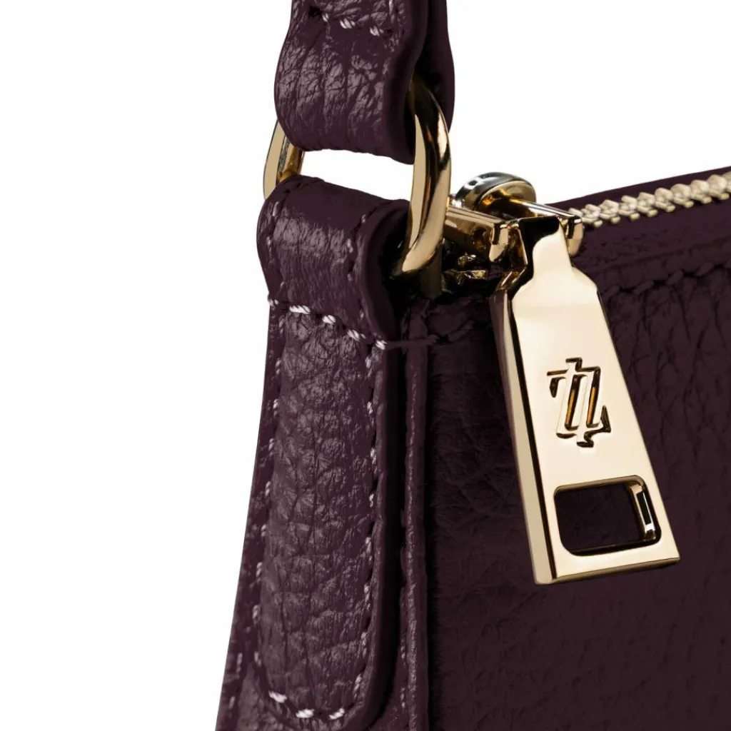 Discount Lazarotti Bologna Leather Schultertasche Leder 22 cm burgundy