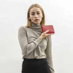 Damen Lazarotti Milano Leather Geldbörse Leder 13,5 cm