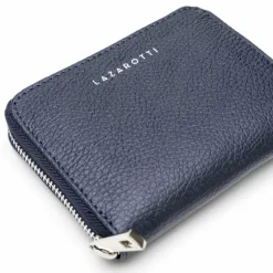 Lazarotti Damengeldbörsen Querformat<Milano Leather Geldbörse Leder 13,5 cm blue