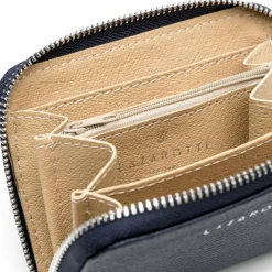 Lazarotti Damengeldbörsen Querformat<Milano Leather Geldbörse Leder 13,5 cm blue