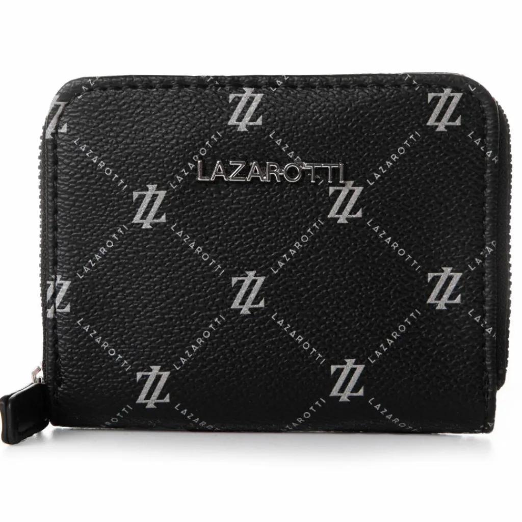 Lazarotti Damengeldbörsen Querformat<Palermo Geldbörse 11 cm black