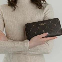 Lazarotti Damengeldbörsen Querformat<Palermo Geldbörse 19,5 cm brown