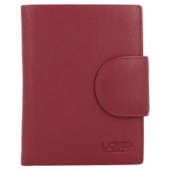 L.Credi Damengeldbörsen Hochformat<Alfredo Geldbörse Leder 10,5 cm rot