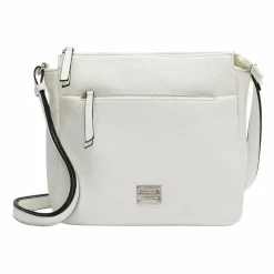 L.Credi Schultertaschen|Henkeltaschen<Budapest Schultertasche 25 cm weiss