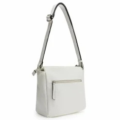 L.Credi Schultertaschen|Henkeltaschen<Budapest Schultertasche 25 cm weiss