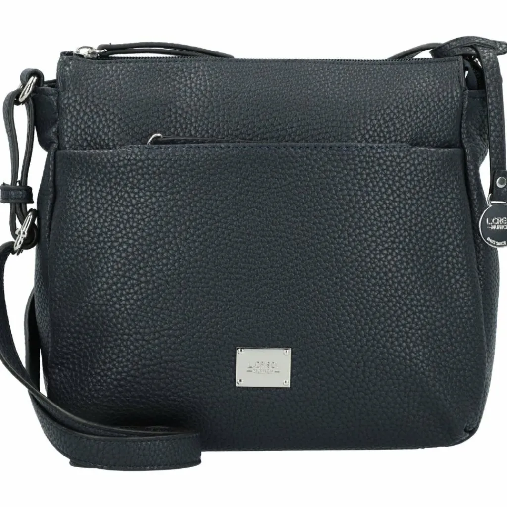 L.Credi Umhängetaschen<Budapest Umhängetasche 25 cm marine