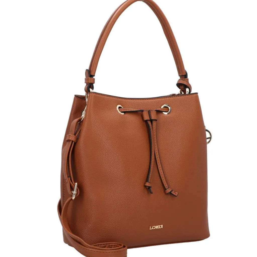 Online L.Credi Ebony Beuteltasche 28 cm cognac