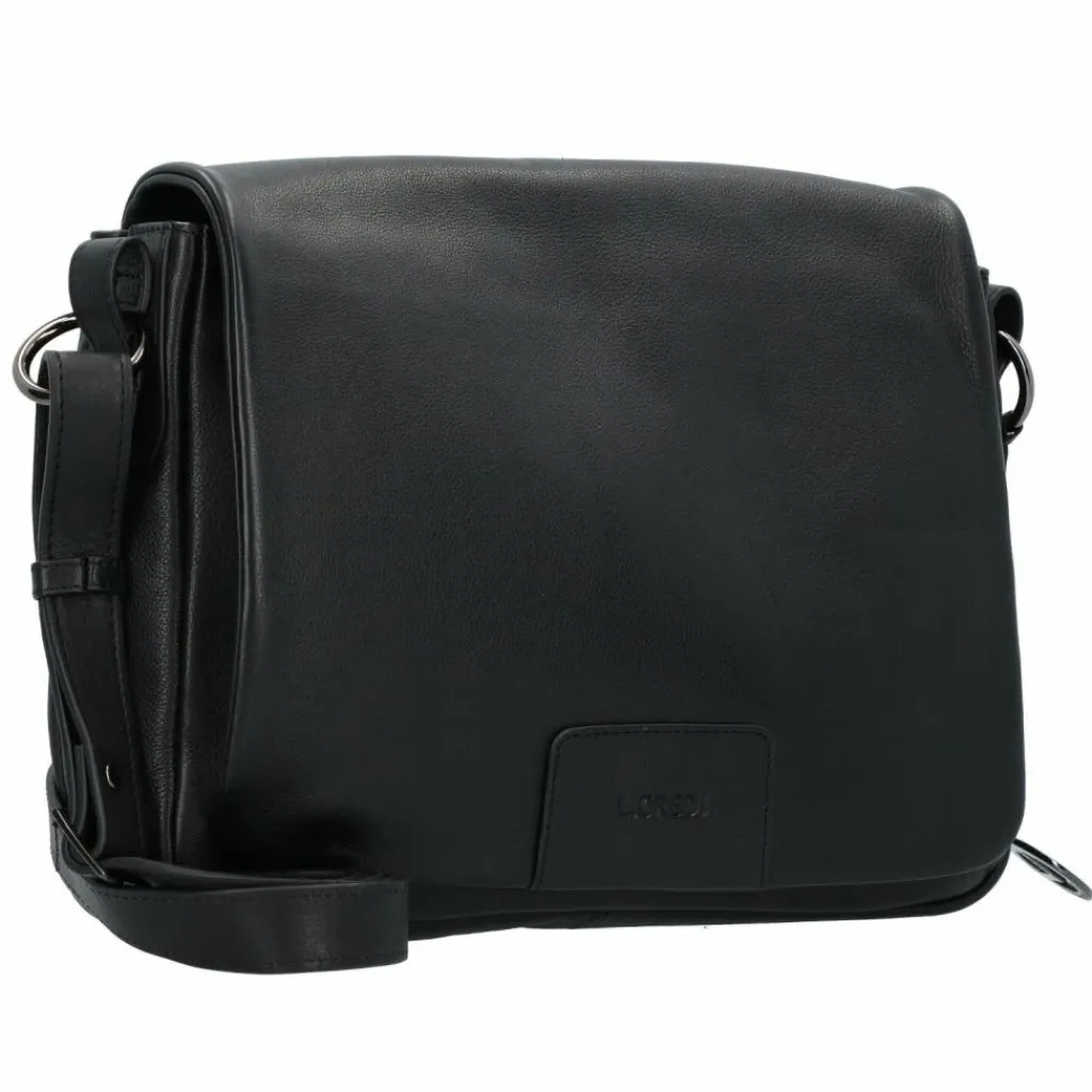 L.Credi Umhängetaschen<Eva Umhängetasche Leder 31 cm schwarz