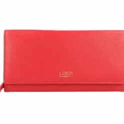 Discount L.Credi Evelyn Geldbörse Leder 20 cm rot