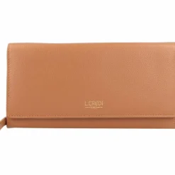 Best L.Credi Evelyn Geldbörse Leder 20 cm cognac